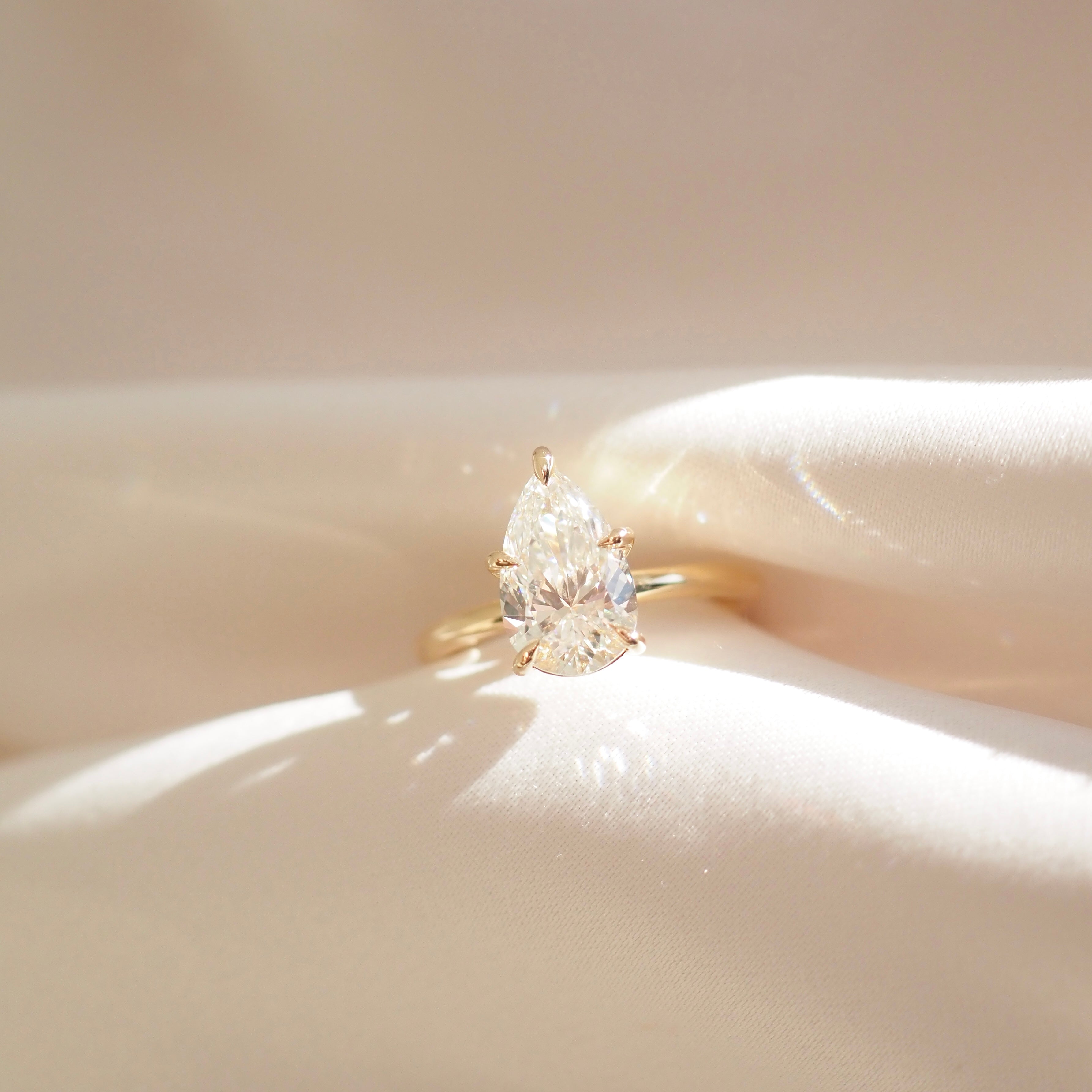 Fia | Pear Solitaire Lab-Grown Diamond Engagement Ring
