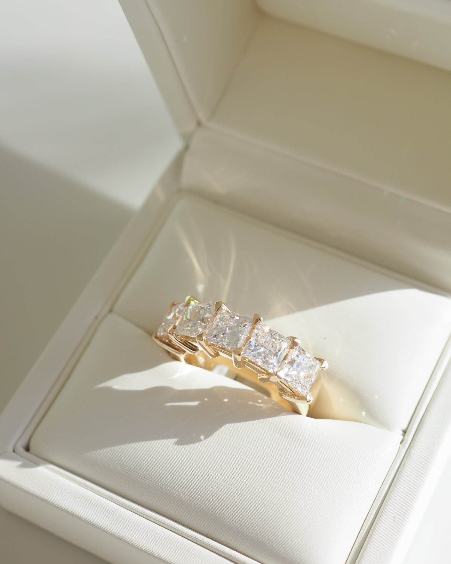 Princess Diamond Ring | 4.71ct Princess Eternity Lab-Grown Diamond Ring