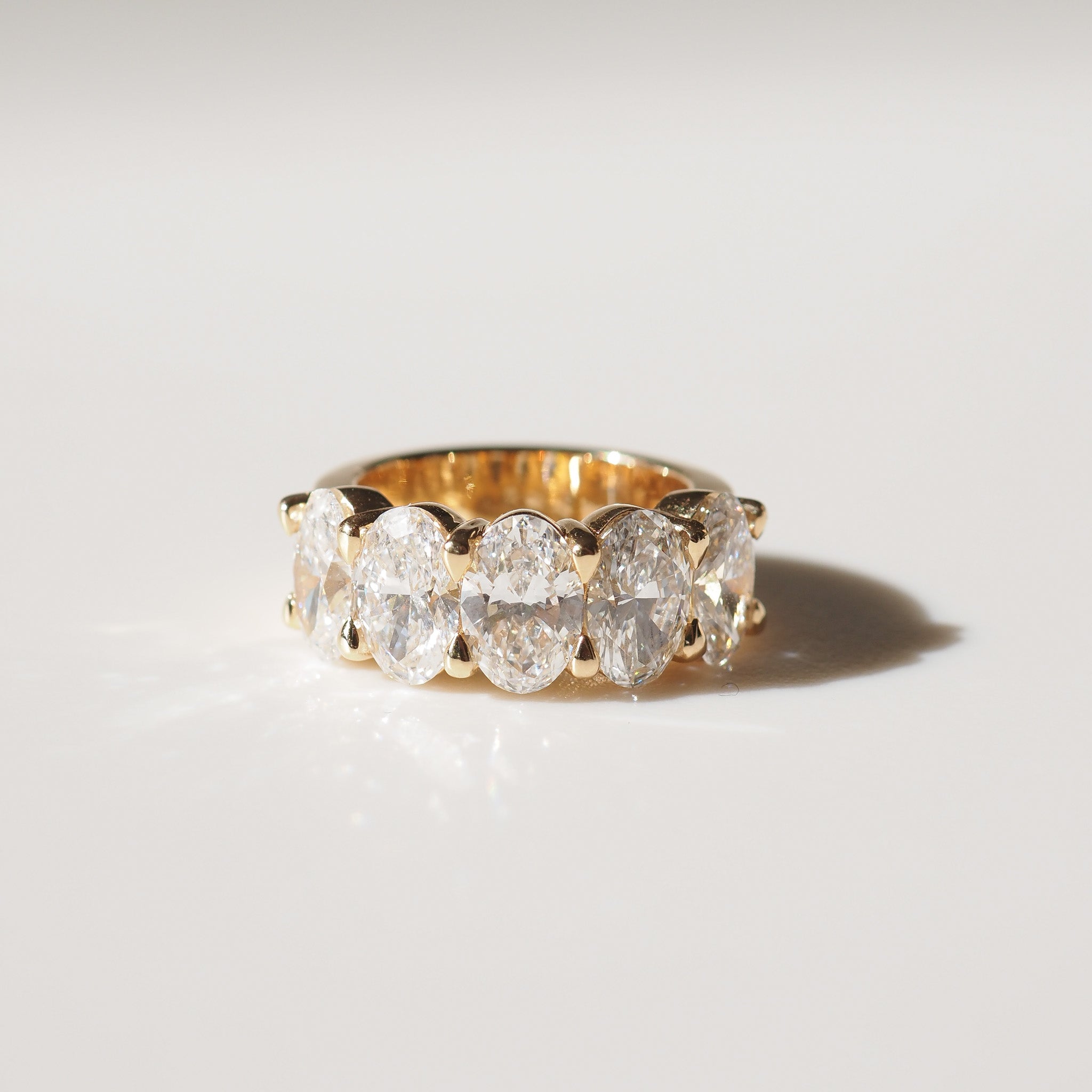 Cera | 5.2ct Oval Eternity Lab-Grown Diamond Ring