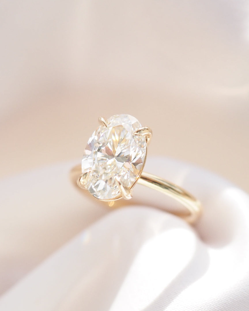 Clara | 3ct Oval Solitaire Lab-Grown Diamond Ring