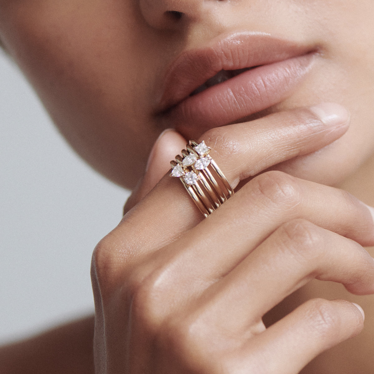 [text overlay: From top to bottom; princess, marquise, oval, round and heart]