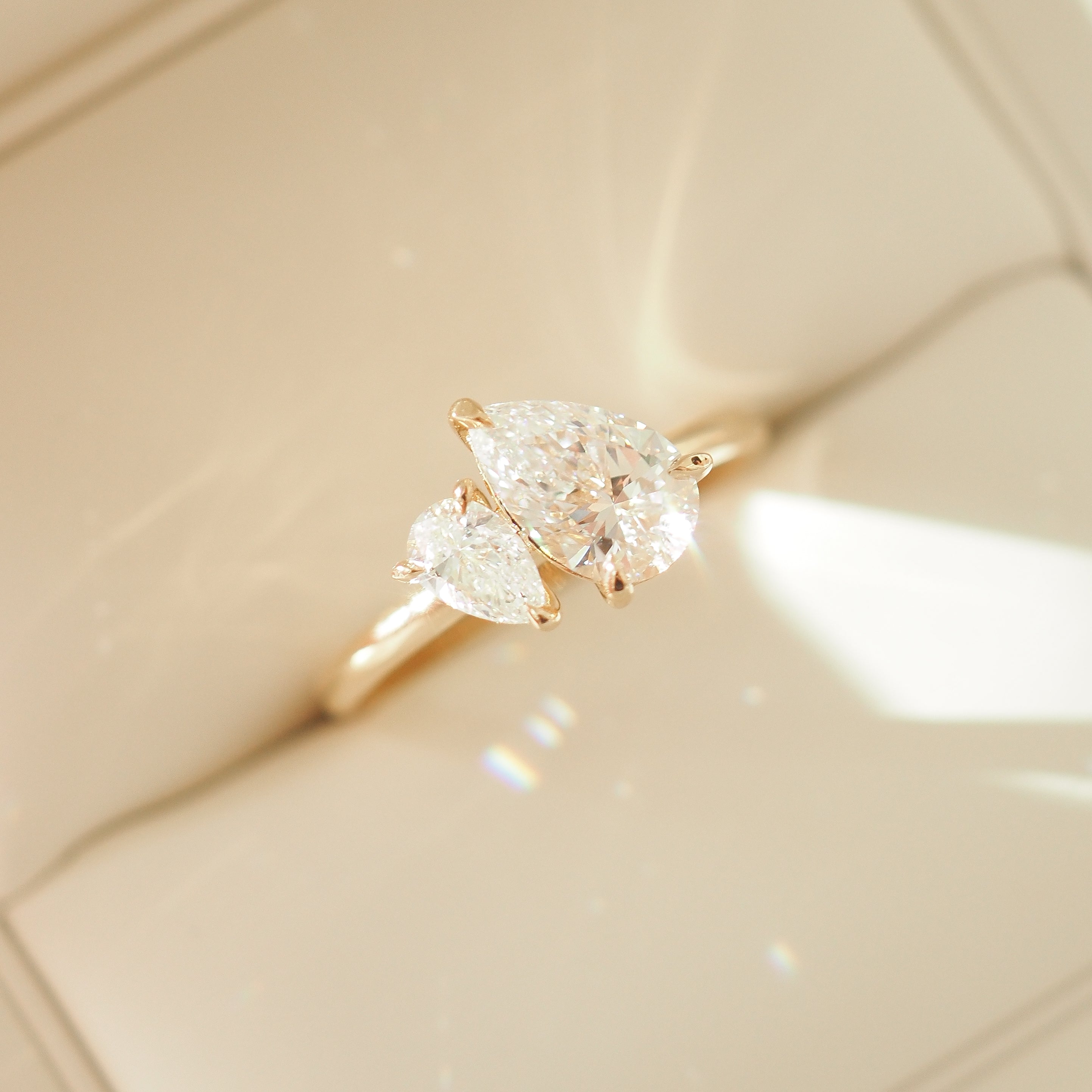 Duet™ | 1.2ct Pear Duet Lab-Grown Diamond Engagement Ring