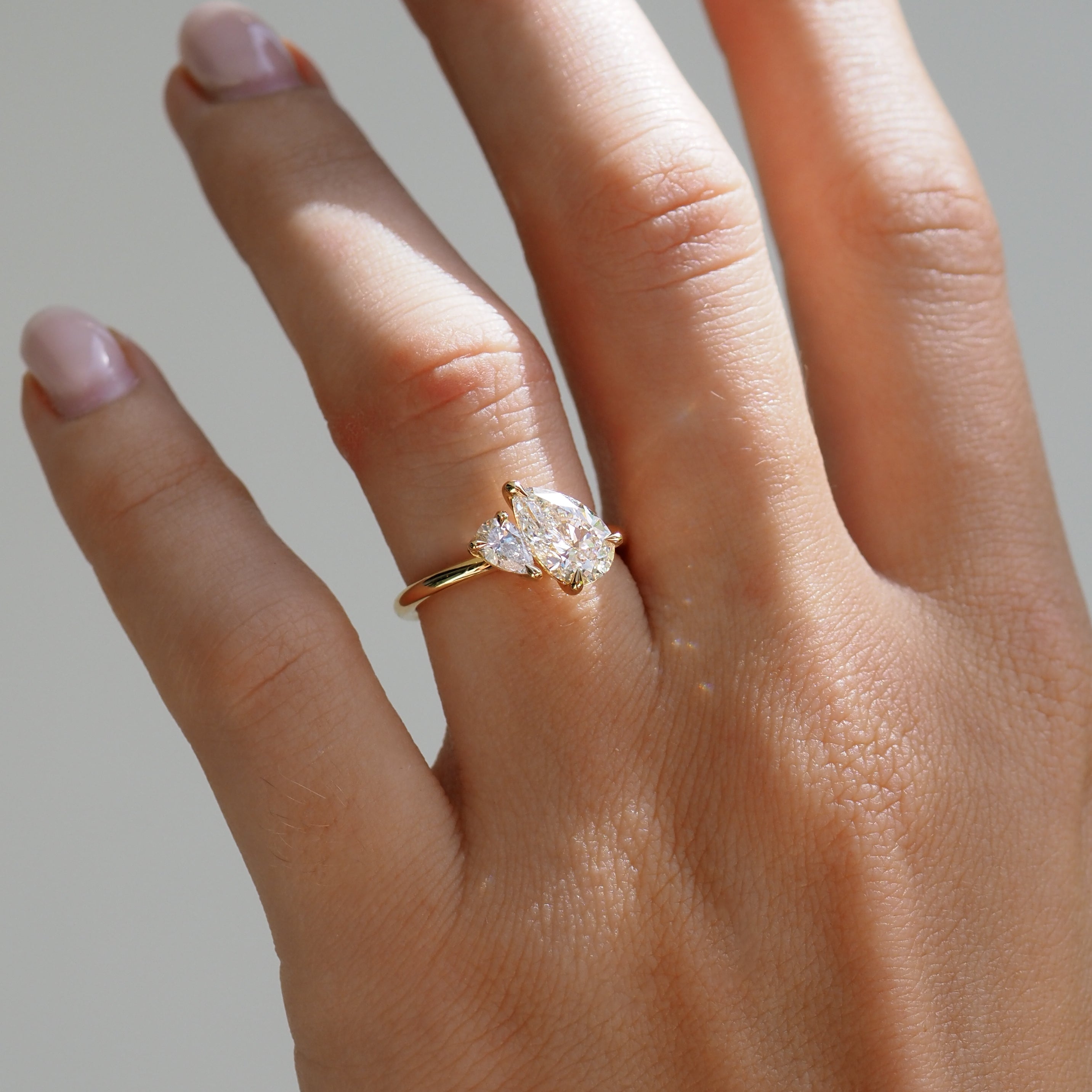 Duet | 1.5ct Pear Duet Lab-Grown Diamond Engagement Ring
