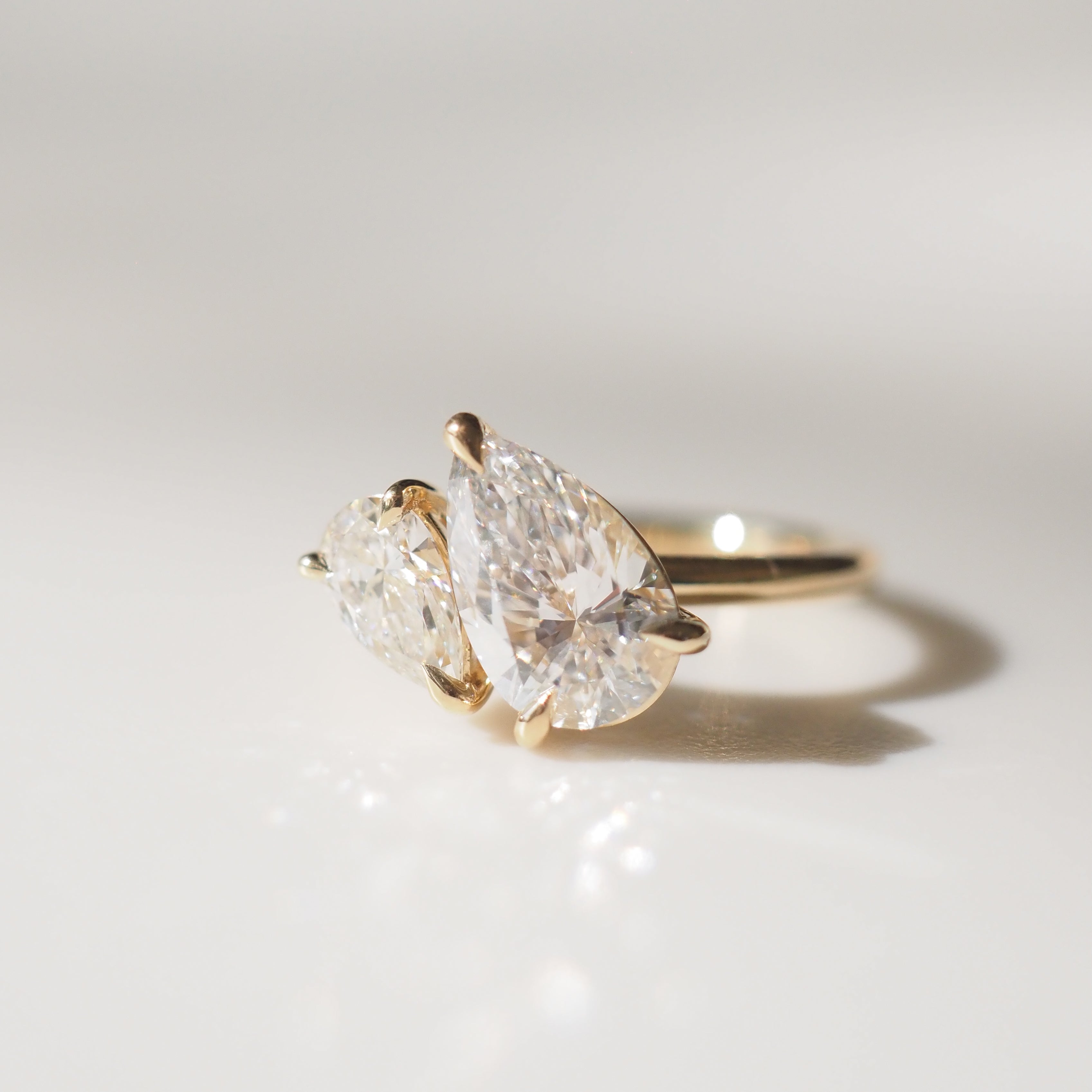 Duet | 1.5ct Pear Duet Lab-Grown Diamond Engagement Ring