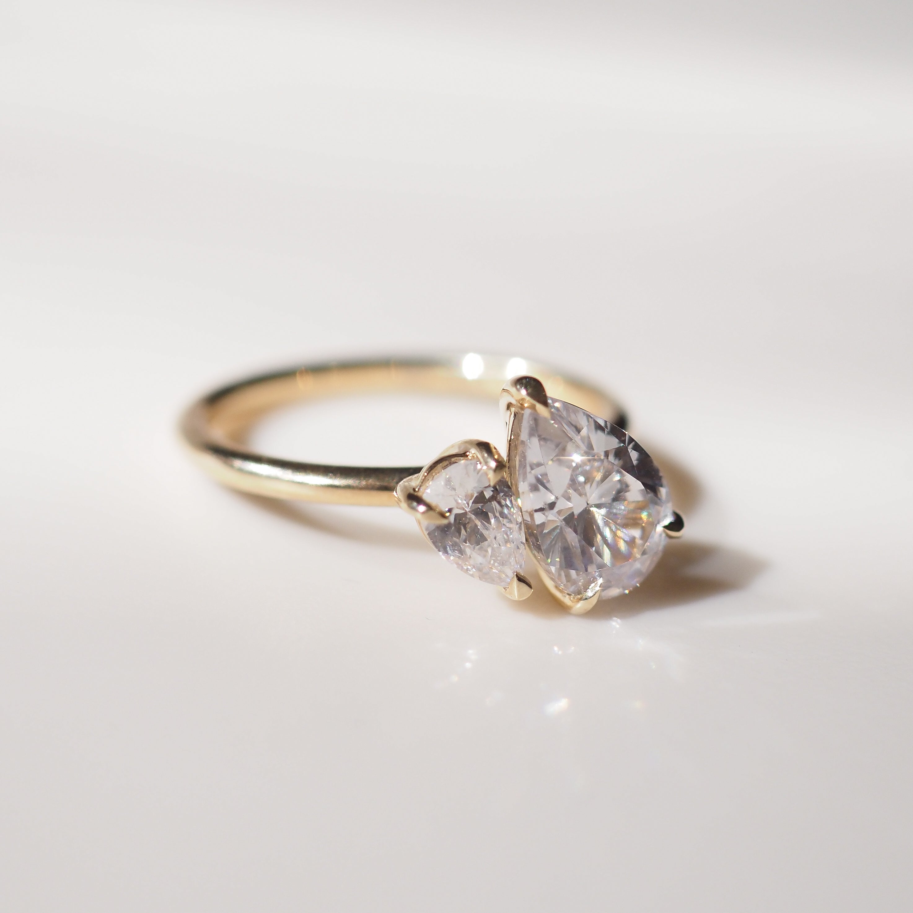 Duet™ | 2ct Pear Cubic Zirconia Proposal Ring