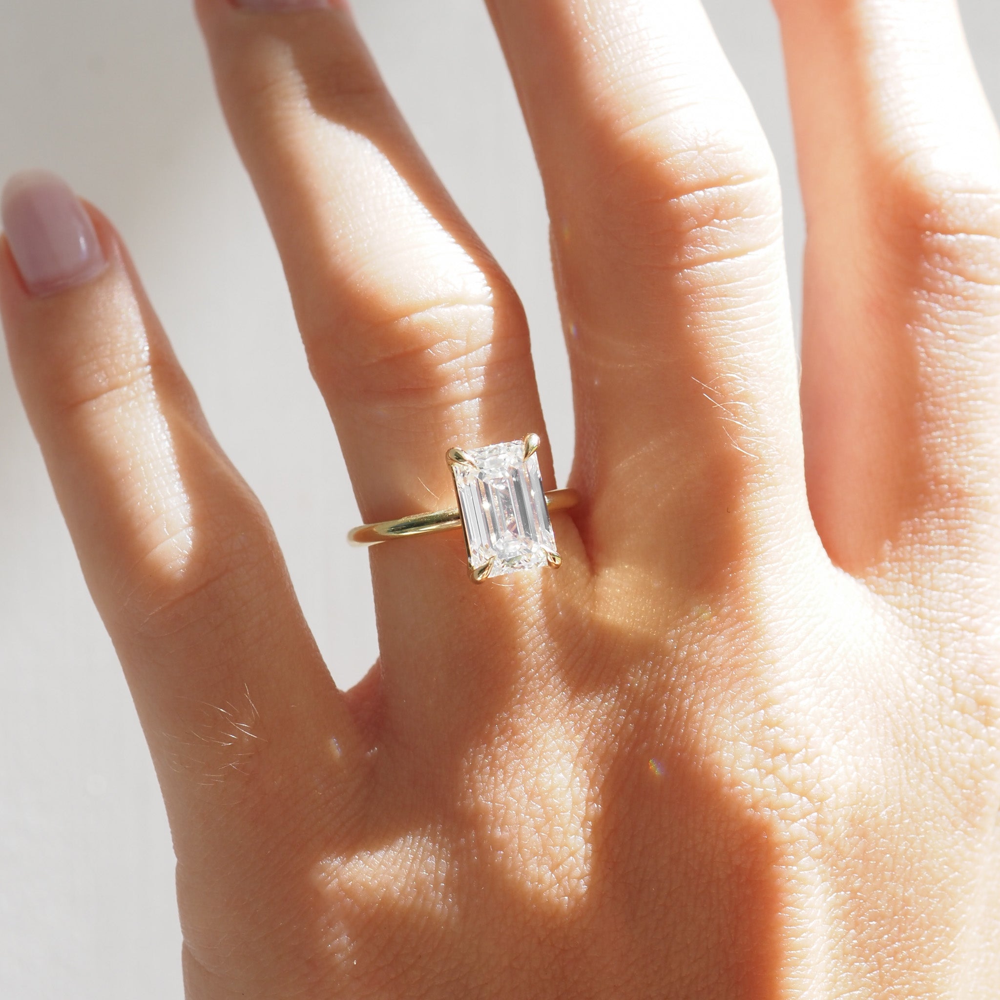 Eva | 3ct Emerald Lab-Grown Diamond Ring