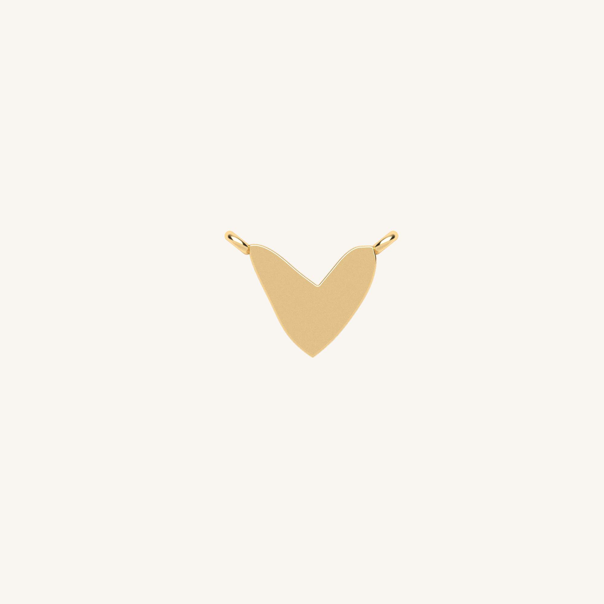 Hand Drawn Heart Charm | Add To Your Piece