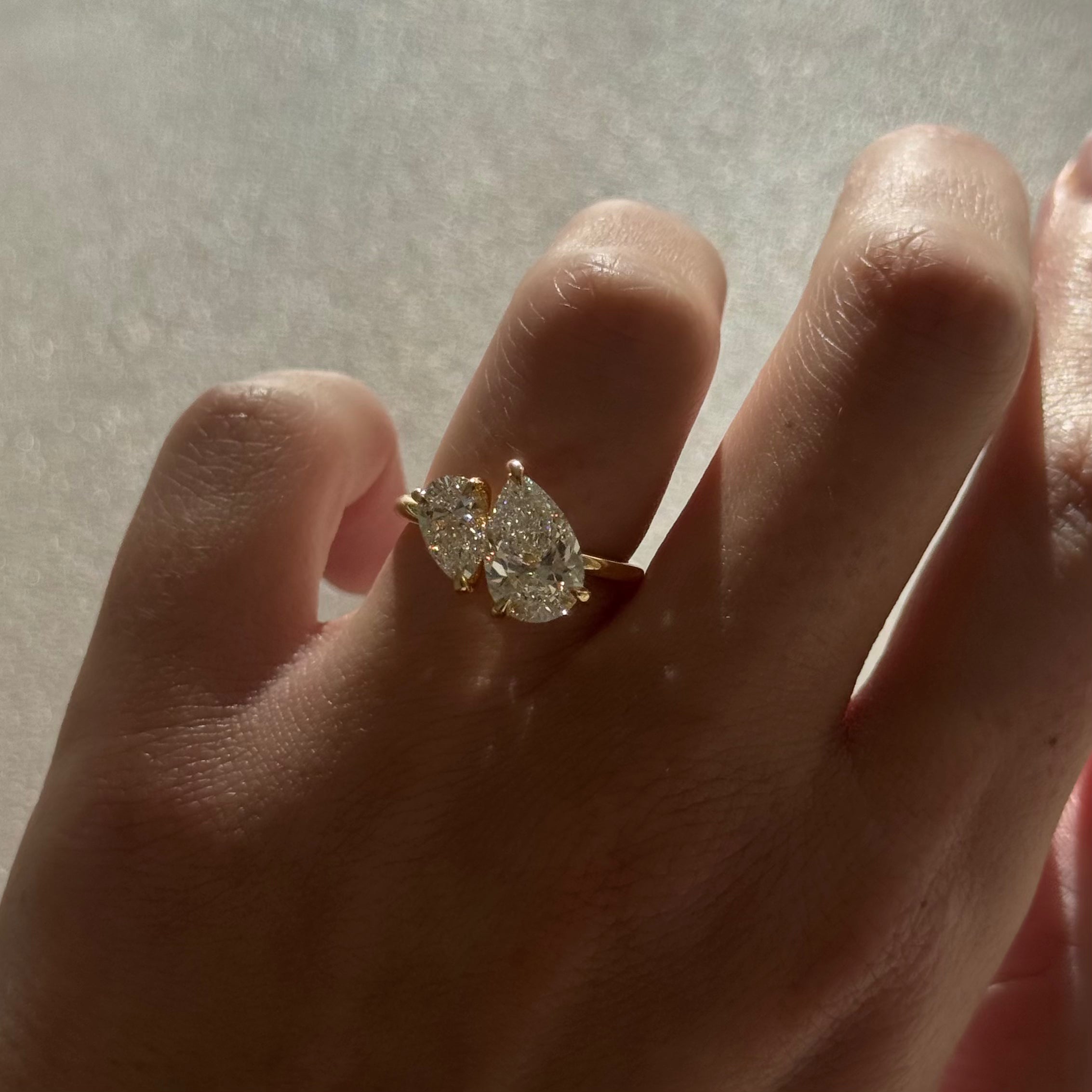 Duet™ | 2.8ct Pear Duet Lab-Grown Diamond Engagement Ring