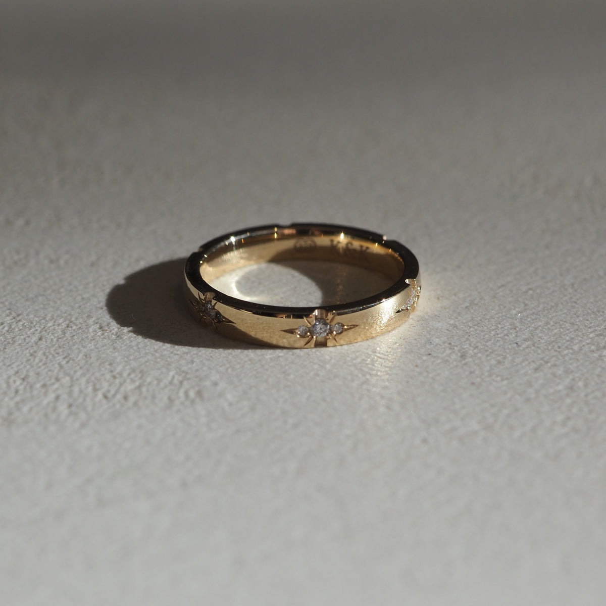 Luna Ring | Archive Trio Diamond Star Set Ring