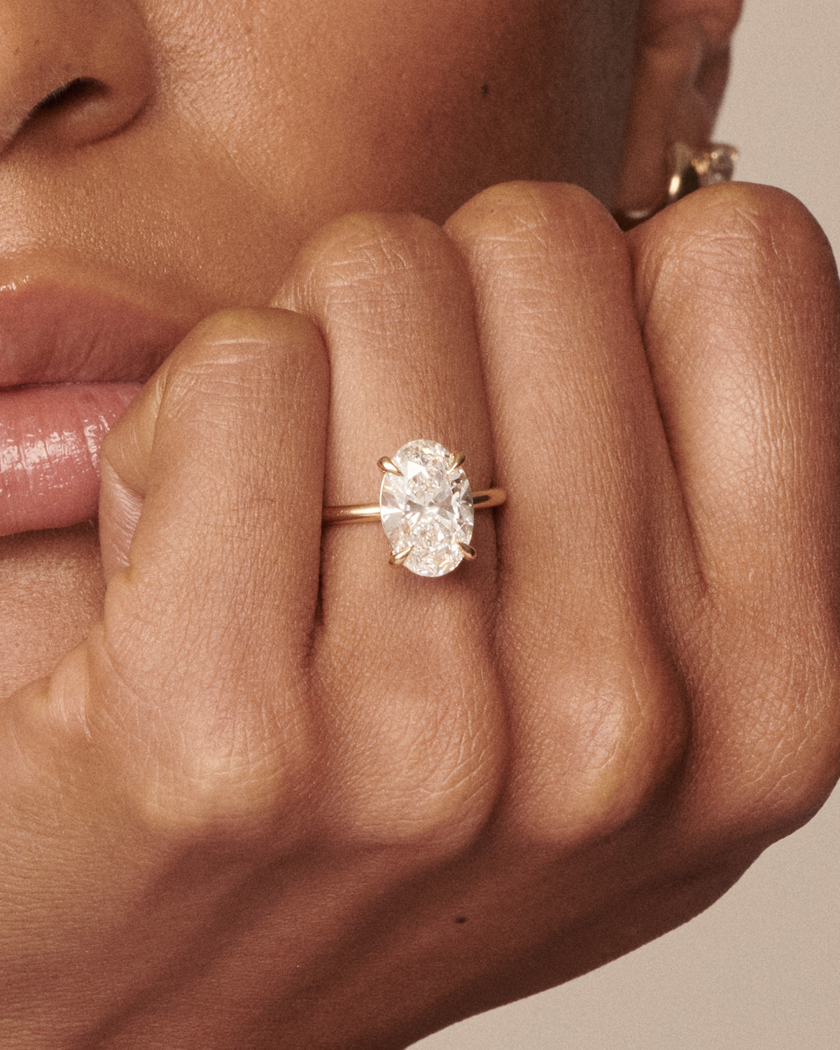 Clara | Oval Solitaire Lab-Grown Diamond Engagement Ring