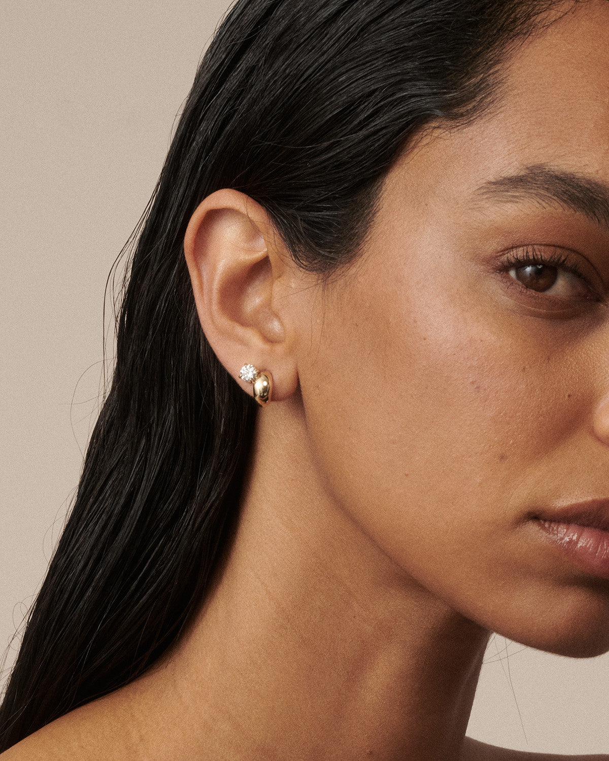 Bold Illusion Hoops | Lab-Grown Diamond Hoop & Stud