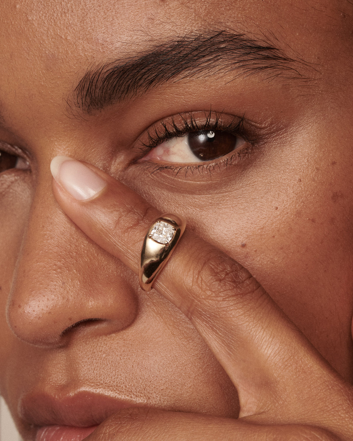 Aurelle Ring | Square Cushion Lab-Grown Diamond Engagement Ring