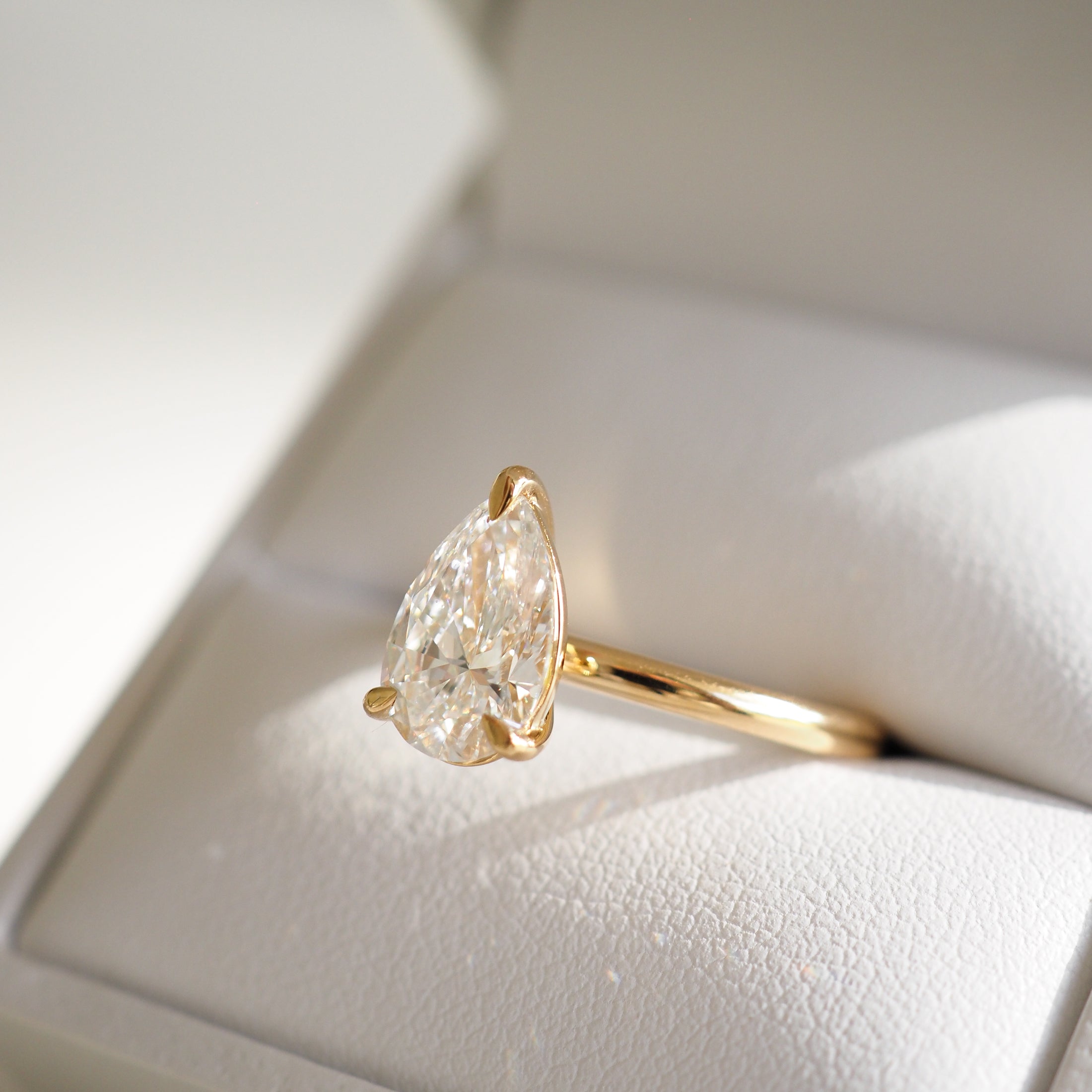 Lyla | 1.5ct Pear Solitaire Lab-Grown Diamond Engagement Ring