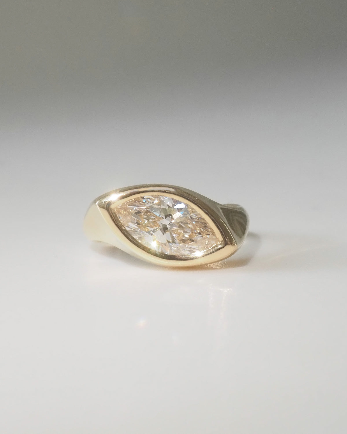 Marquise Riva Signet 2.1ct Marquise Lab-Grown Diamond Ring