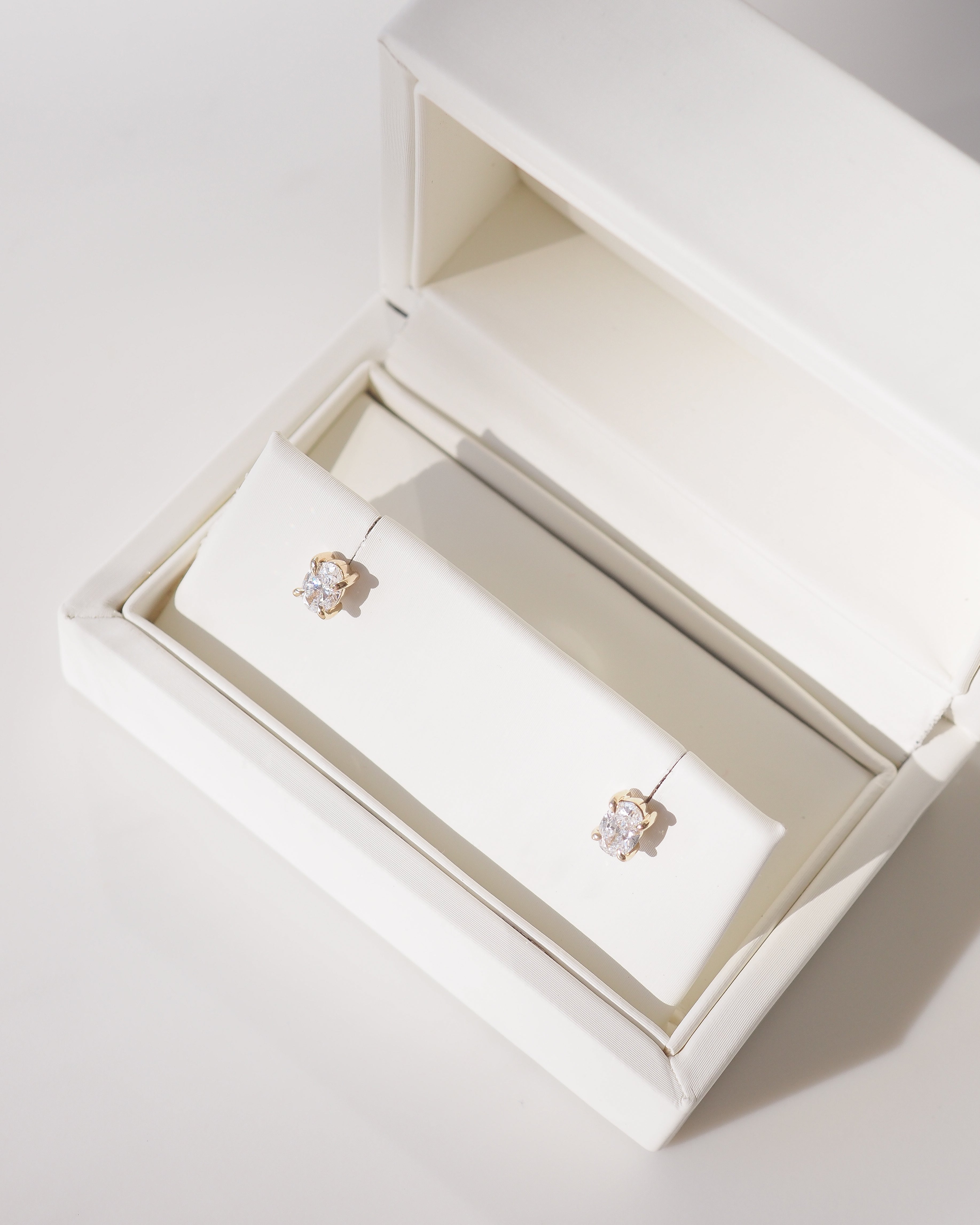 Oval Studs | 0.64ct Oval Lab-Grown Diamond Earrings