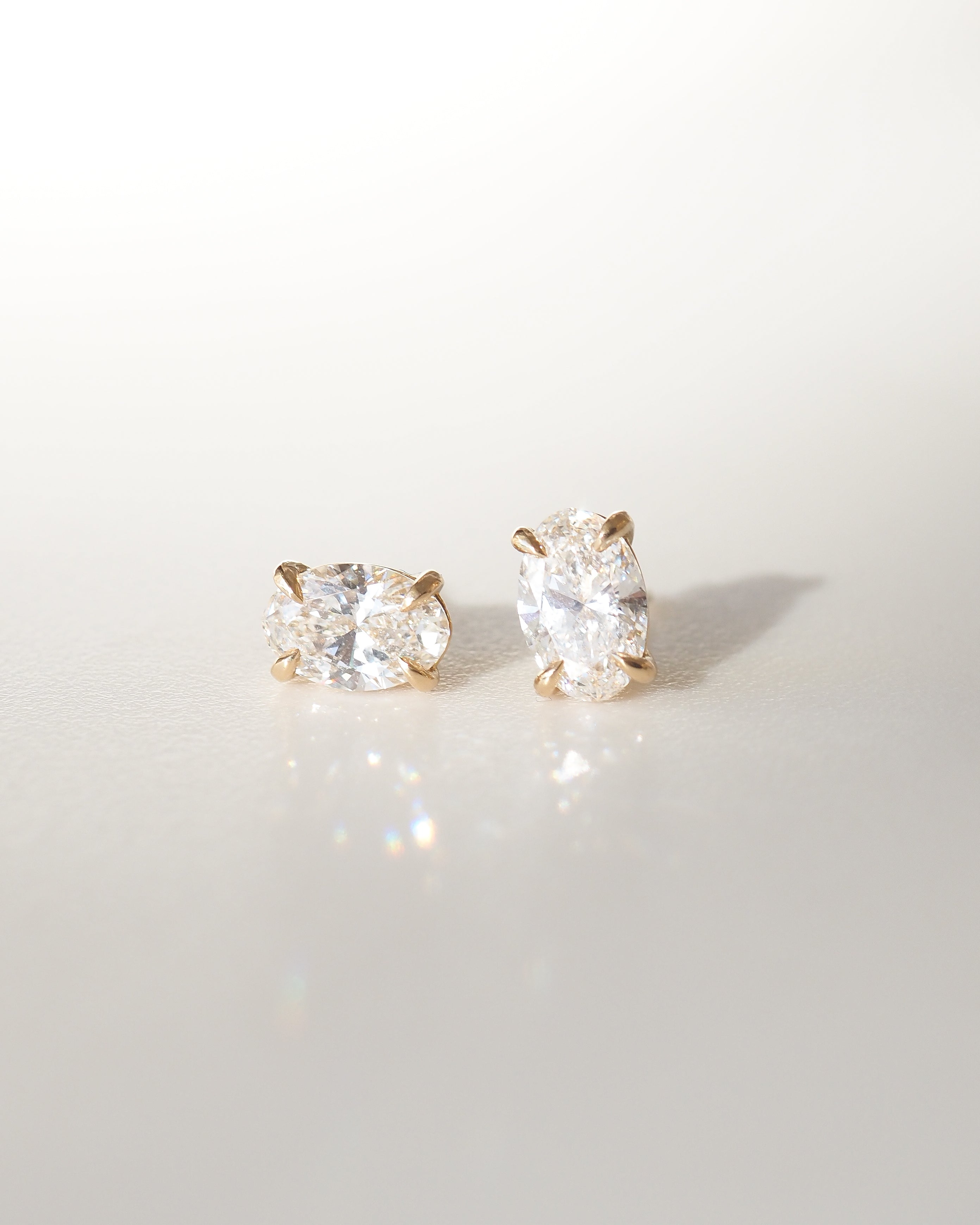 Clara Studs | 1.62ct Oval Lab-Grown Diamond Earrings