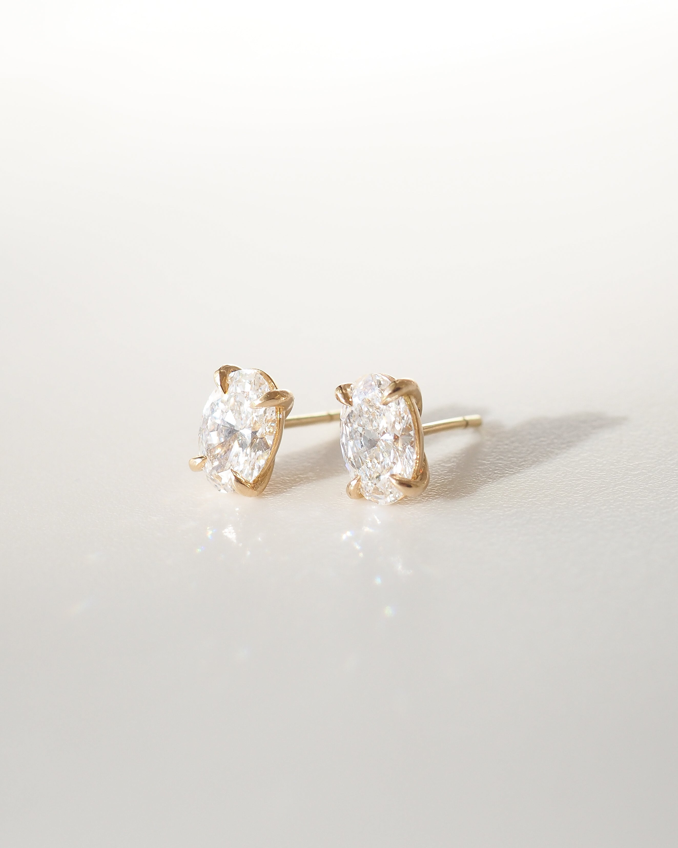 Clara Studs | 1.62ct Oval Lab-Grown Diamond Earrings